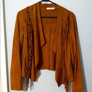 Worn once. Fringe